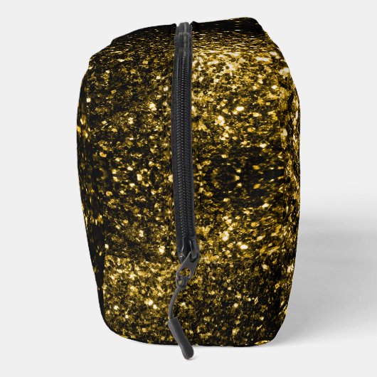 Dunkle goldene Imitate Glitzer Glitzern Waschbeutel (Rechts)