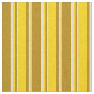 Dunkle Goldene Streifen, Gelb und Tan farbige Stre Stoff