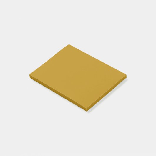 Dunkle Goldenrod Solid Color Post-it Klebezettel (angewinkelt)