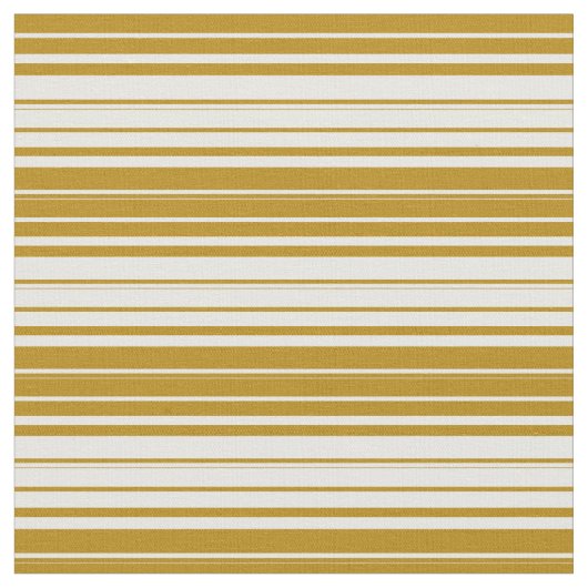 Dunkle Goldenrod und weiße Linien Stoff (Nahaufnahme)