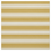 Dunkle Goldenrod und weiße Linien Stoff (Muster)