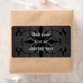 Dunkle Gothic-Blume große Anschrift- oder Flaschen (Insitu)