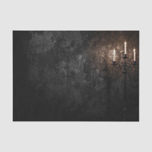 Dunkle Gothic-Damaskus Tapete Decoupage Papier – V (Vorderseite)