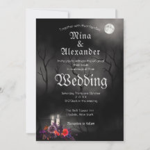 Dunkle Gothic-Halloween-Hochzeit