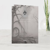 Dunkle Gothic-Horror-Kunst: Dunkles Omen Karte (Rückseite)