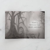 Dunkle Gothic-Horror-Kunst: Dunkles Omen Karte (Innenseite)