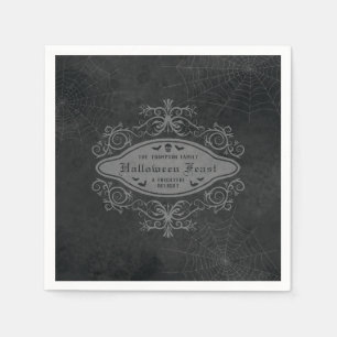 Dunkle gothic-makabre dekorative Halloween-Party Serviette