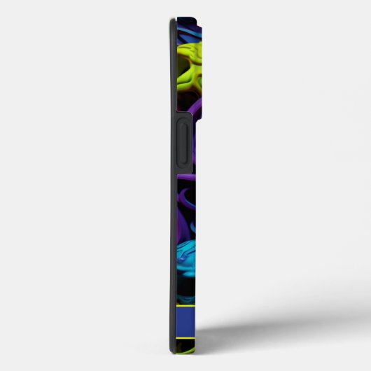 Dunkle Gothic Neon farbenfroher Schädel Case-Mate iPhone Hülle (Rückseite / Rechts)