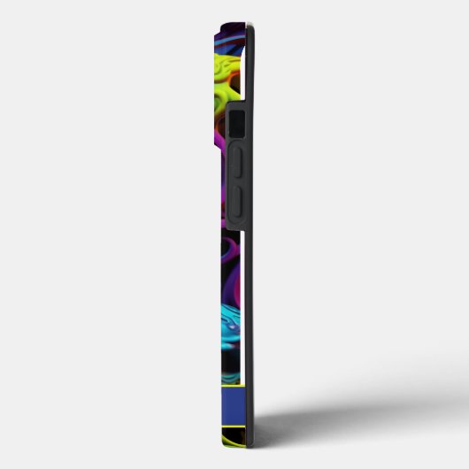 Dunkle Gothic Neon farbenfroher Schädel Case-Mate iPhone Hülle (Rückseite / Links)