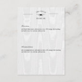 Dunkle Gothic Schwarz-weiß Skull Couple Herzdetail Begleitkarte (Rückseite)