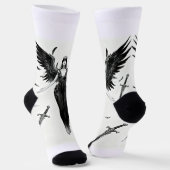 Dunkle Gothic Socken (Gewinkelt)