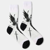 Dunkle Gothic Socken (Rechts)