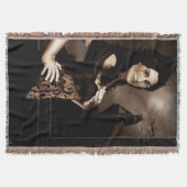 Dunkle Gothic-Vampir-Blut-Werwolf-Liebesfantasie Decke (Vorderseite)