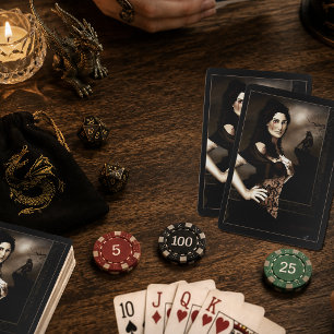 Dunkle Gothic-Vampir-Blut-Werwolf-Liebesfantasie Spielkarten