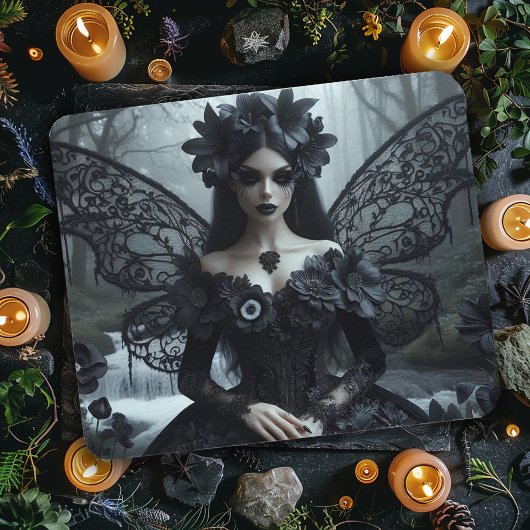 Dunkle gothische Fee Mousepad