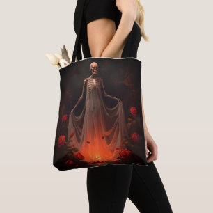 Dunkle gothische Skelett-Braut-Tasche – Spukhochze Tasche
