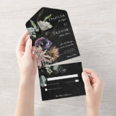 Dunkle Gotik geheimnisvolle Munition ohne Abendess All In One Einladung (Abreißen)