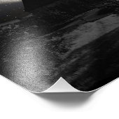 Dunkle gotische Burg im Mondlicht Fotodruck (Ecke)