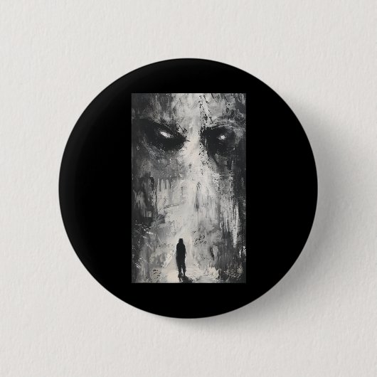 Dunkle Gotische Dämonenweg Horror Art Evil Grunge Button (Vorderseite)