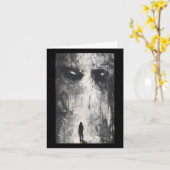 Dunkle Gotische Dämonenweg Horror Art Evil Grunge Karte (Gelbe Blume)