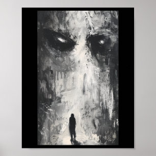 Dunkle Gotische Dämonenweg Horror Art Evil Grunge Poster