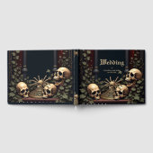 Dunkle gotische Eleganz. Atemberaubender Bogen Gästebuch (Voll)