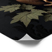 Dunkle gotische Eleganz. Atemberaubender Bogen Poster (Ecke)