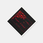 Dunkle gotische Hochzeit Serviette (Ecke)