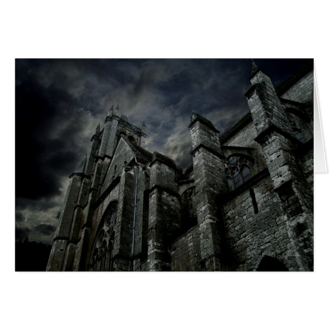 Dunkle gotische Kathedrale (Vorderseite (Horizontal))