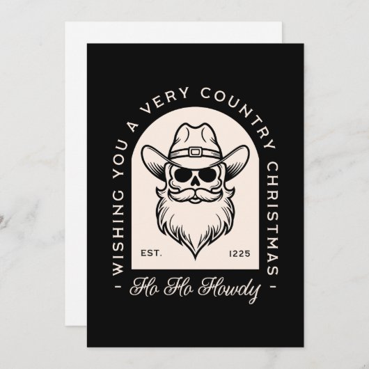 Dunkle gotische Weihnachtslandschaft Feiertagskarte (Vorne/Hinten)