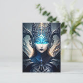 Dunkle Göttin des Lichts, Schirmherr der Helden Postkarte (Stehend Vorderseite)