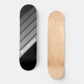 Dunkle Gradient mit Namen Skateboard (Vorderseite)