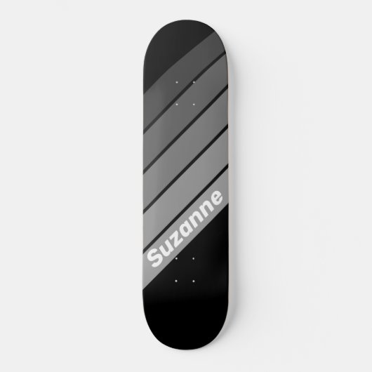 Dunkle Gradient mit Namen Skateboard (Vorderseite)