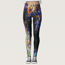 Dunkle Graffiti-Farben-Liebe-Leggings