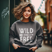 Dunkle graue Wildnis und frei Sweatshirt