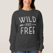Dunkle graue Wildnis und frei Sweatshirt (Vorderseite)