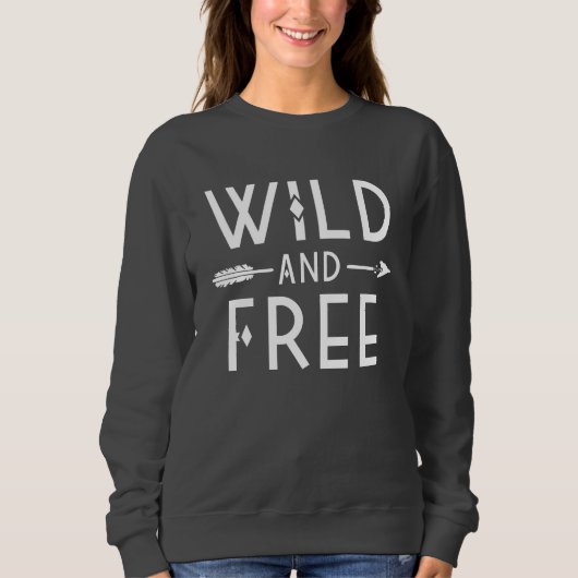 Dunkle graue Wildnis und frei Sweatshirt (Vorderseite)