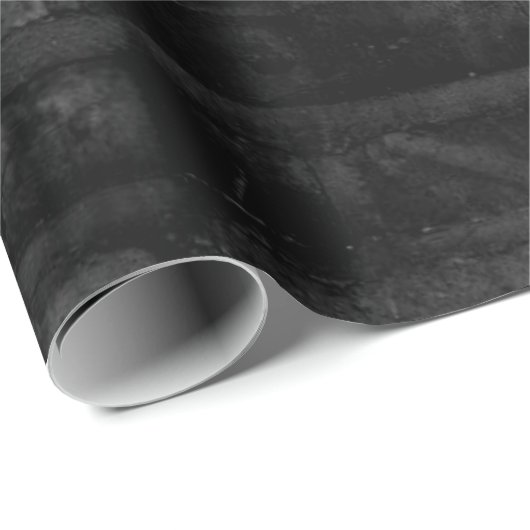 Dunkle Grauziegelwand Geschenkpapier (Rolleneckpunkt)