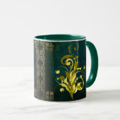 Dunkle Green Magic Wonder Combo-Tasse Tasse (VorderseiteRechts)
