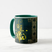 Dunkle Green Magic Wonder Combo-Tasse Tasse (Vorderseite Links)