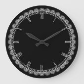 Dunkle Grenze Große Wanduhr (Vorderseite)