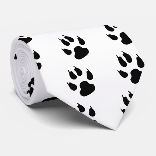 Dunkle große Tatze Krawatte (Gerollt)