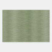 Dunkle grüne dunkle Gold und Elfenbeinschimmery Geschenkpapier Set (Vorderseite)