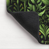 Dunkle Grüne Kräuter Mousepad (Ecke)