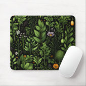 Dunkle Grüne Kräuter Mousepad (Mit Mouse)