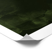 Dunkle grüne Landschaft Poster (Ecke)