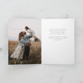 Dunkle grüne Schrift Kreuz Weihnachten/Feiertag Ka Ankündigung (Innenseite)