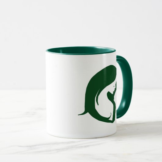 Dunkle grüne Tasse für Tantchen (VorderseiteRechts)