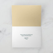 Dunkle grüne Weihnachtskerze Karte (Innenseite)