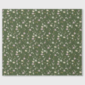 Dunkle grüne Wiese Geschenkpapier (Flach)
